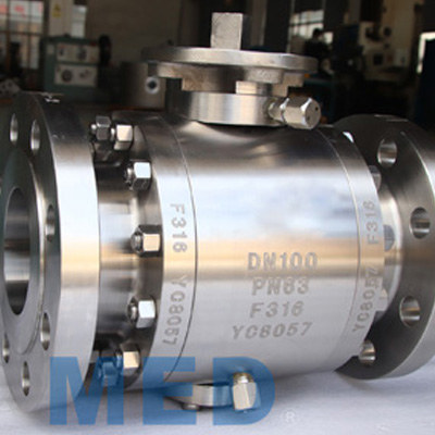 Trunnion Mounted Ball Valve, F51, DN100, PN63