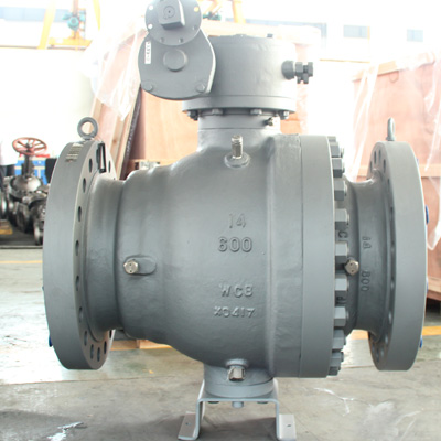 API 6D Trunnion Ball Valve, WCB, 14 X 12 Inch