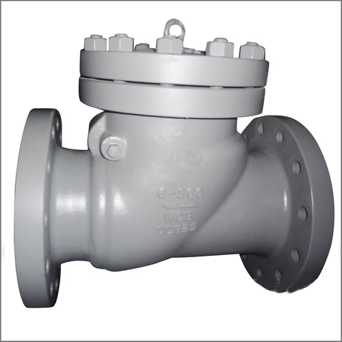 Cast Steel Check Valve, WCB, API 6D, BS 1868, 6IN, 300 LB, RF