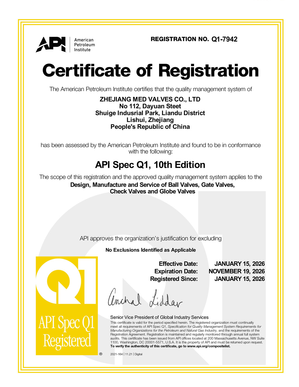 API Q1